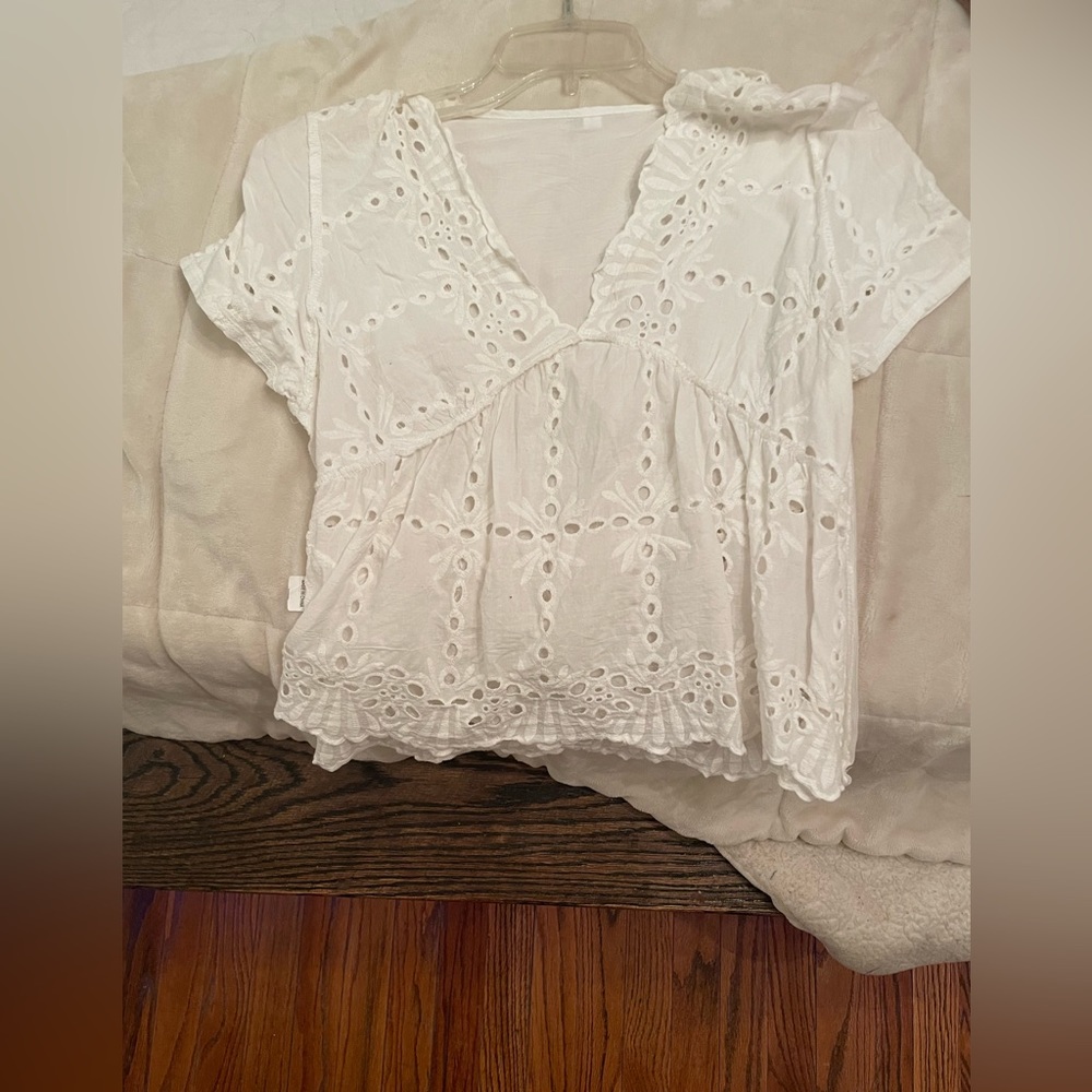 small white blouse